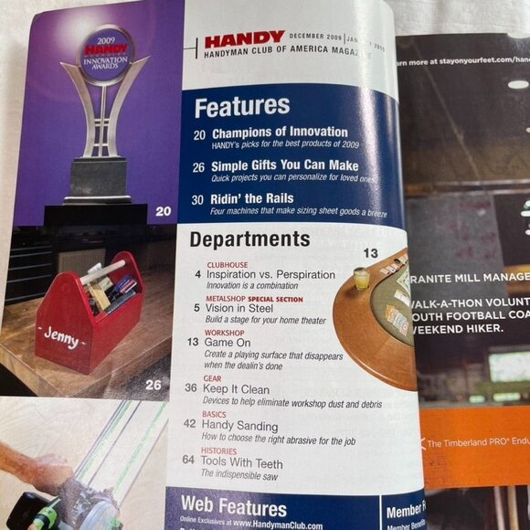 Handyman Club of America Magazine Vol 17 Issue 97 No 6 Dec Jan 2009 2010 u Game - Picture 5 of 9